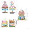 Easters Decorations for Home Decors Easters Bunnies Wood Table Centerpieces Signs Easters Freestanding Tabletop Ornament