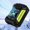 3 Speed Settings 5000mAh Wearable Cooling Device Portable Waist Fan with LED Light for Emergency Outside Hiking Home Camping