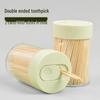 Miaojie Double-Ended Bamboo Toothpicks, 1000 Count