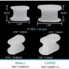 10 Pack Toe Spacers Separators, Bunion Corrector Gel Orthotics (1/2'' Thick) for Bunion, Overlapping Toes - L Size