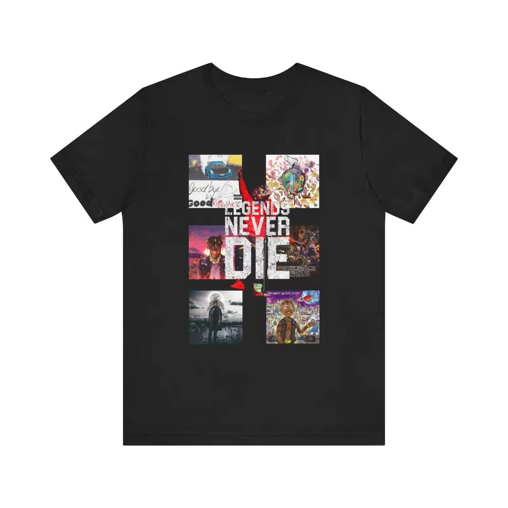

2026 Women Unisex Juice WRLD Legends Never Die album cover T-shirt hip-hop style fan clothing couple s streetwear T-shirt shirt 3XL