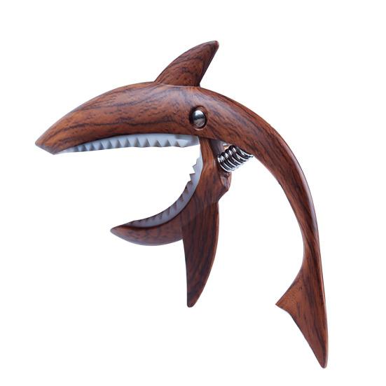 Metal Shark Guitar Capo Heavy Duty Zinc Alloy Universal Ukulele Acoustic Classical Folk Electric Guitar Tuner Clip Music Instruments