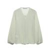 2025 Spring/Summer Women's Layered Casual Semi-Transparent Shirt Top