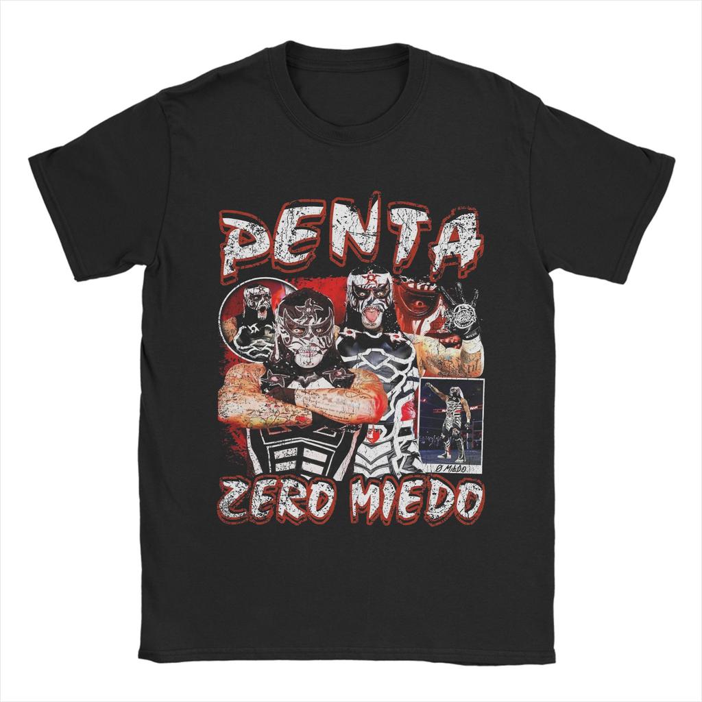 Men Women Graphic Printing Penta El Zero Miedo Wrestler Wrestling T Shirt Tee Cotton Tshirts Clothing