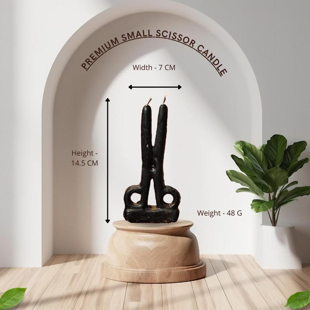Scissor Candle Hecate Jyotish Mystic Mall Decorative Soy Blend Wax Candle
