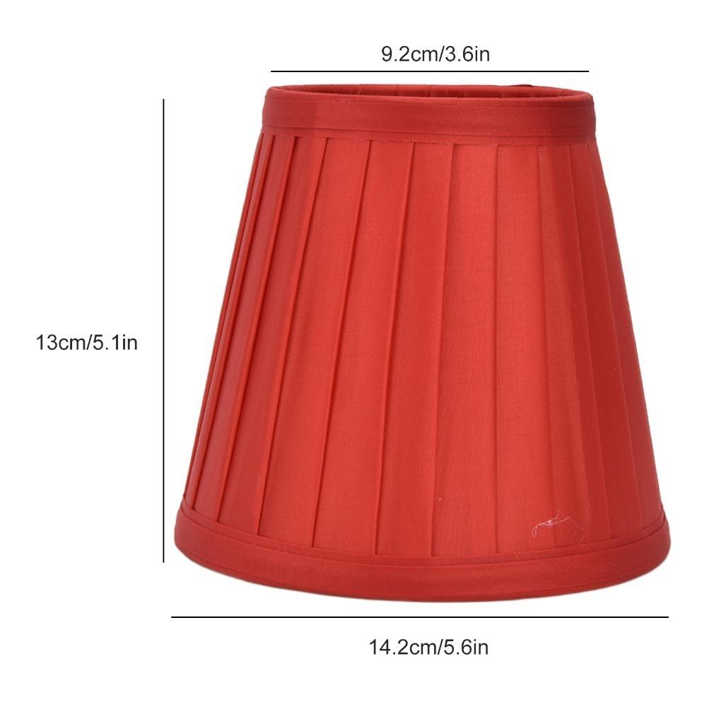2PCS Clip On Design Clip On Lamp Shade Fabric Pleated Fabric Lampshade Small Lamp Shade  Wall Lamp