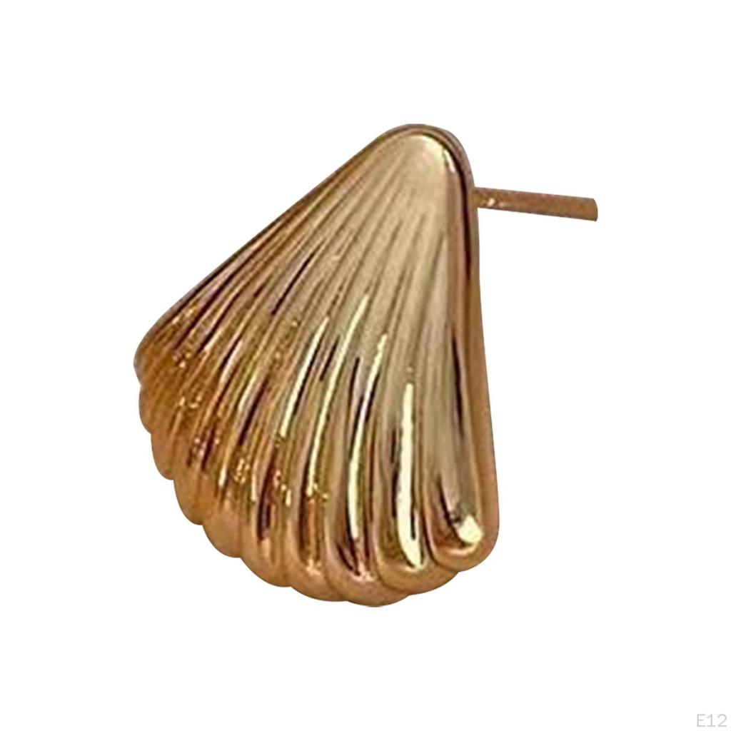 Geometric Metal Earrings Ear Studs Cute Simple Light Luxury Elegant Women Statement