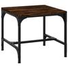 819406 vidaXL Table d'appoint Chêne fumé 40x40x35 cm Bois d'ingénierie