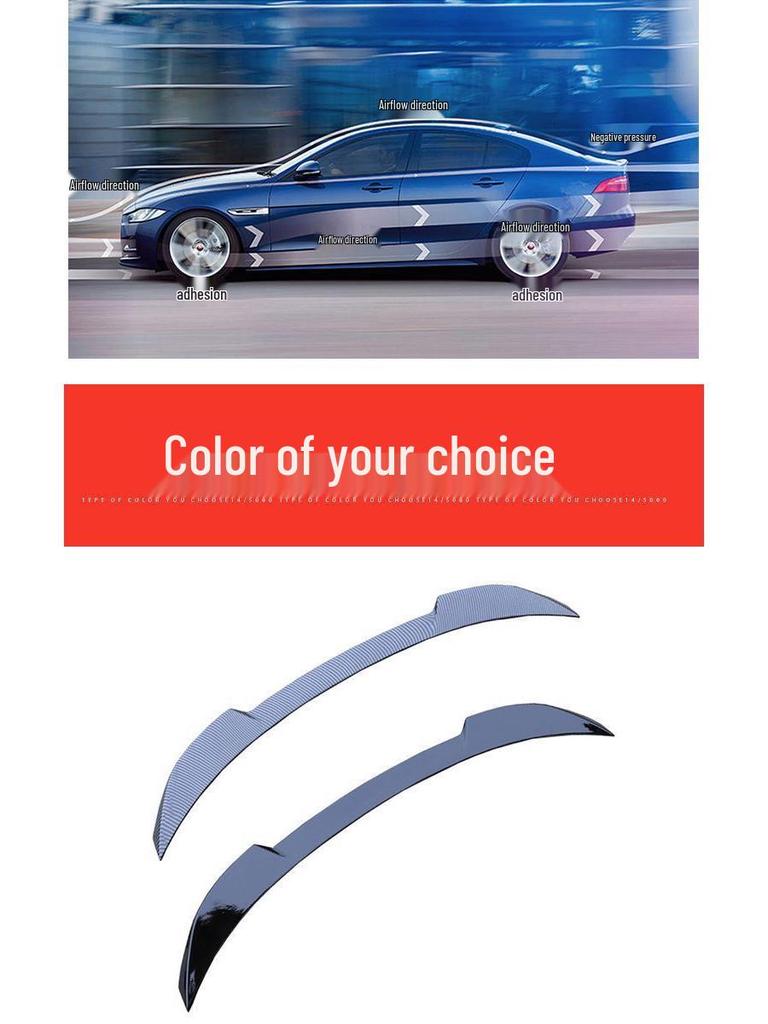 Painted Blade Style Rear Spoiler for Buick New Regal 17-24 Models - No-Drill Installation