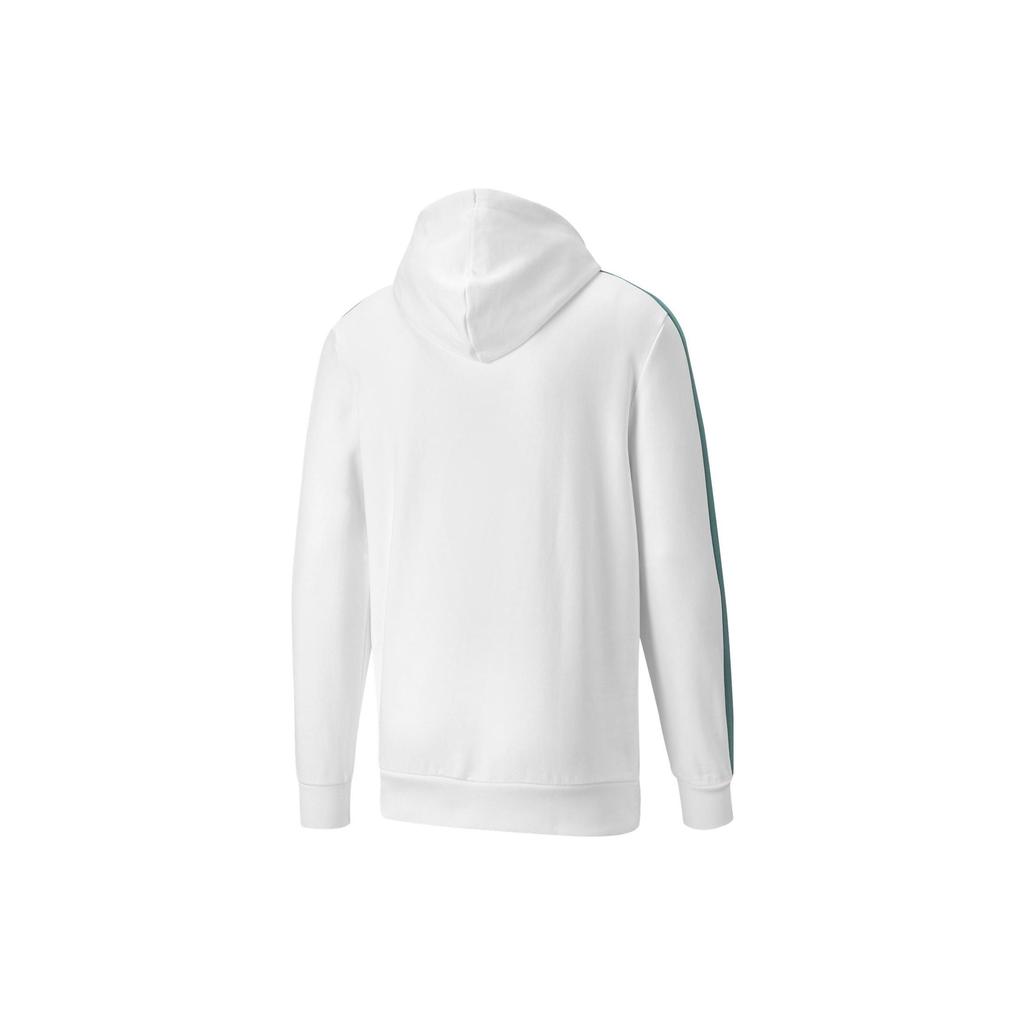 Puma Logo Print Drawstring Hoodie With Long Sleeves Men Tops White 531354-A-52