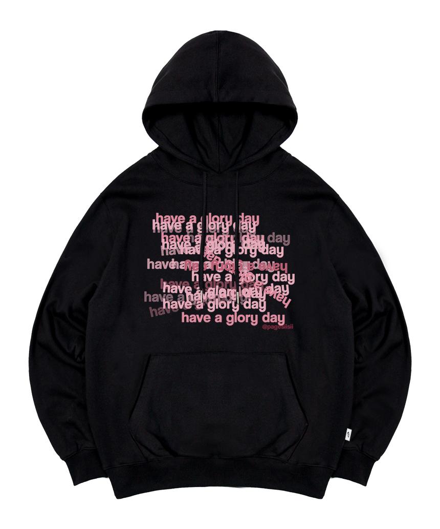 Худи с принтом Page Cc Glory Lettering Черный Xl/3-Ply Terry (Standard)