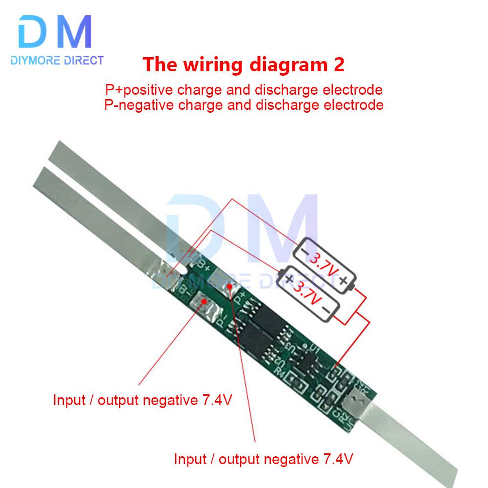 2S 7.4V 2A 3A 4.5A 6A 7.5A 9A BMS Li-ion Battery Protection Board for 18650 Li-ion Lithium Lipo Battery Cell