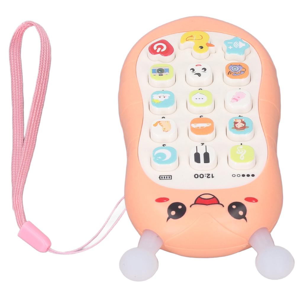 Music Phone Toy Volume Soft Wear Resistant Educational Music Teething Toy Gift