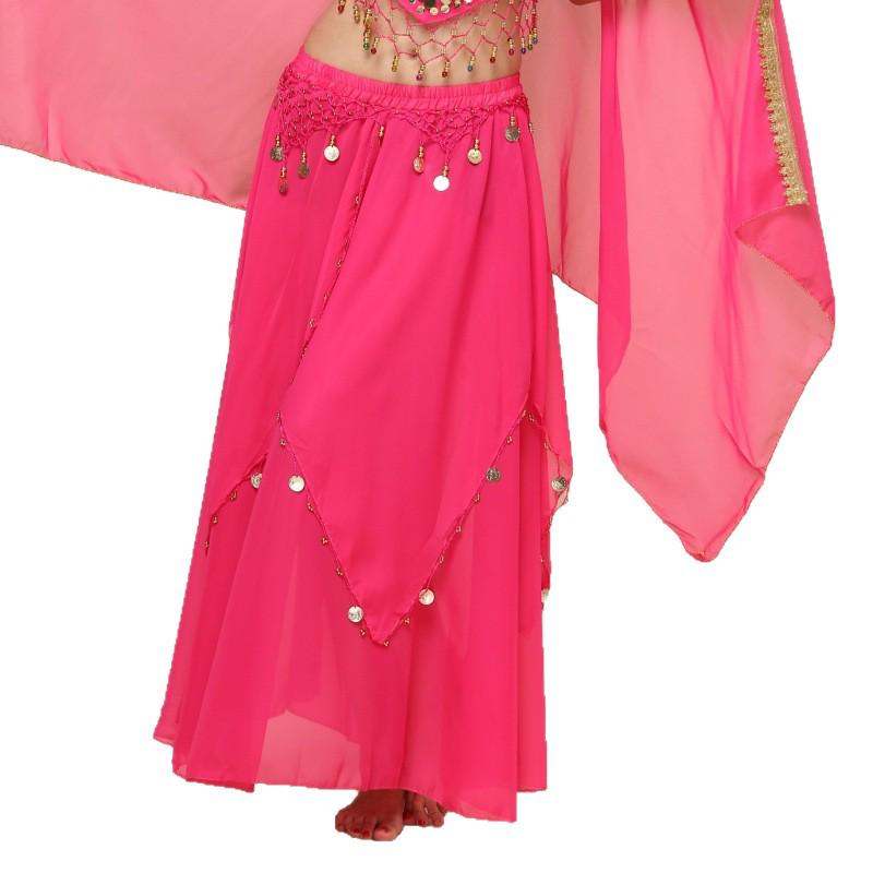 Břišní tanec Šifonová swingová sukně - Indický tanec Tréninkový a vystupovací kostým