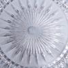 Durable PC Acrylic Striped Round Serving Plate
