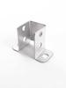 Square Tube C-Shaped Connector Base with Inner Slot and Solderless Guardrail Accessory