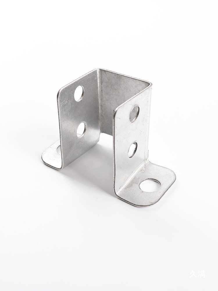 Square Tube C-Shaped Connector Base with Inner Slot and Solderless Guardrail Accessory