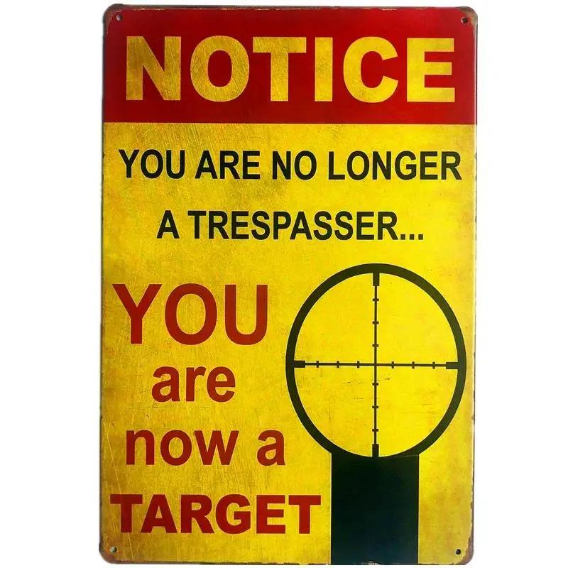 Vintage Shabby Chic Kein Unbefugtes Metalls Child Retro Garage Gefahr Warn Plakette Für Wand Dekoration