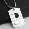 NOVÝ Creative DIY Dvoupatrový náhrdelník z nerezové oceli AZ Letters Double Deck Necklace Party Gift Šperky