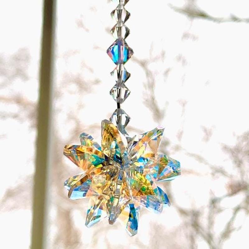 

Colorful Suncatcher Prism Ornament Rainbow Maker Window Hanging Decor Home Christmas Decoration Gift onesize