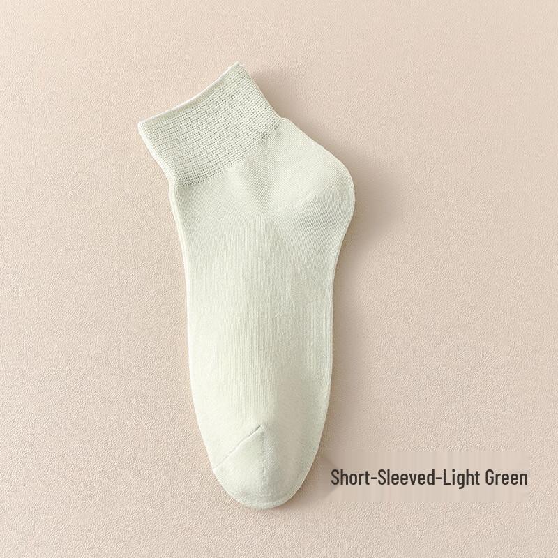 Yishan Yisi Women s Pure Cotton Loose Cuff Ankle Socks (5 Pairs)