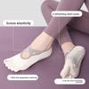 Breathable Five-Finger Socks Anti-slip Grip Pilates Boat Socks New Yoga Socks  for Home Exercise