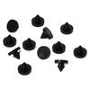 12pcs 13mm/1/2" Rubber Silencer Shock Absorber Silicone, Rubber Rubber Door Stop Stud  Wall