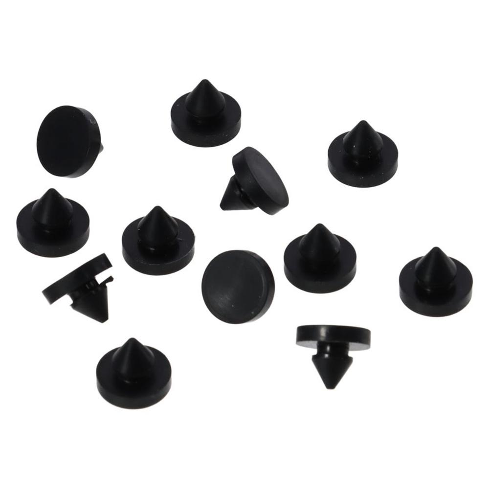 12pcs 13mm/1/2" Rubber Silencer Shock Absorber Silicone, Rubber Rubber Door Stop Stud  Wall