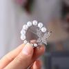 Baroque Circle Butterfly Brooch Trend Rhinestone Circle Brooches Wreath Butterfly Brooch  Girls