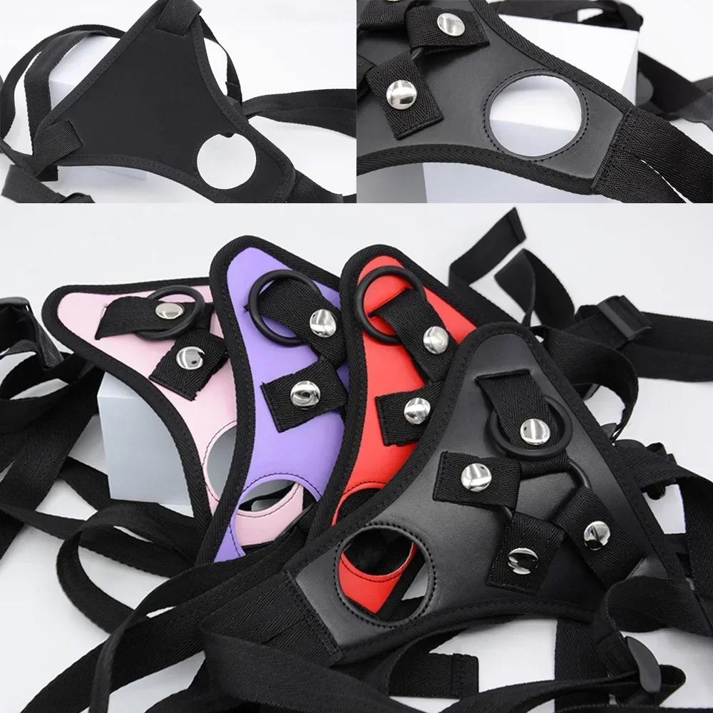 Strap on Pants for Men and Women Strap On Harness Strapon Realistic Dildo Toys with Rings for Lesbian Adult Pleasure Adult Sex Toys