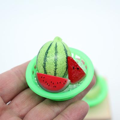 1/12 Dollhouse Simulation Iced Watermelon Cantaloupe Model Dollhouse Mini Fruits Toys Dolls House Kitchen Accessories