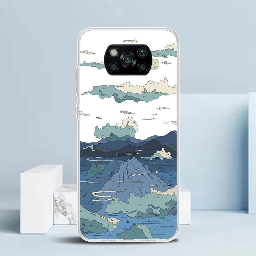 Anime Aesthetic Scenery Phone Case For Xiaomi Poco F7 Ultra X5 X6 X7 Pro M7 Redmi 15C 15 13C 13 12C 12 10C 10 10A 9 9C 9A 9T Cov