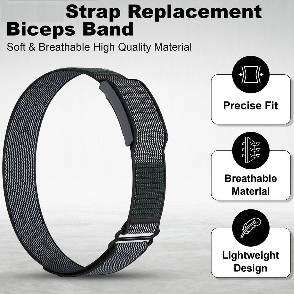 Adjustable Fitness Tracker Arm Band Nylon Replacement Strap for Amazfit Helio Strap