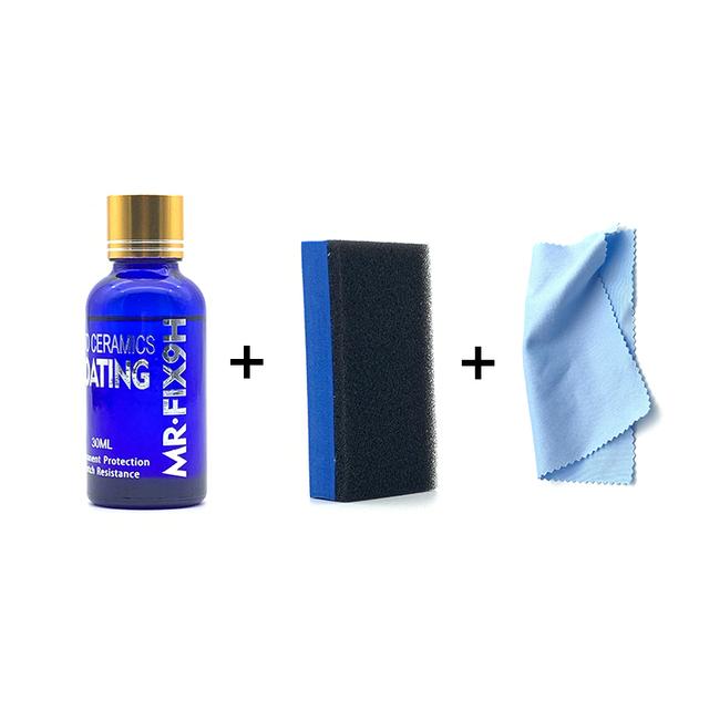 

9H Car Liquid Ceramic Coat Гидрофобное покрытие для стекла Уход за краской мотоцикла Защита от царапин Детейлинг автомобиля Стеклополироль для автомобиля
