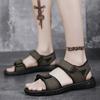 Fashion 2025 Summer New Men's Sandals Casual Plus Size Driving Shoes Outdoor Dual-use Beach Sandals Male Open Toed Comfortable Shoes