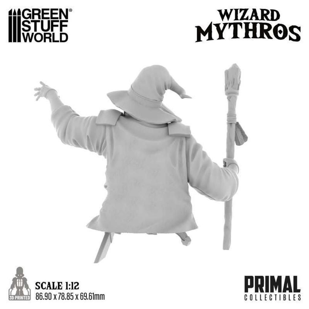 Green Stuff World Scale PRIMAL Collectibles Wizard Mithros 3D Printer Kit 1/12 GSWD-12671 (Human)