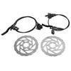 Bike Disc Brake Kit Low Noise Fast Cooling Aluminum Alloy Disk Breaks for Mountain BikeBlack