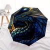 1pc Dragon Fantasy Compact Travel Umbrella, Automatic Folding Lightweight Windproof 8-Bone Reinforced Design, Portable for Backpack Durable