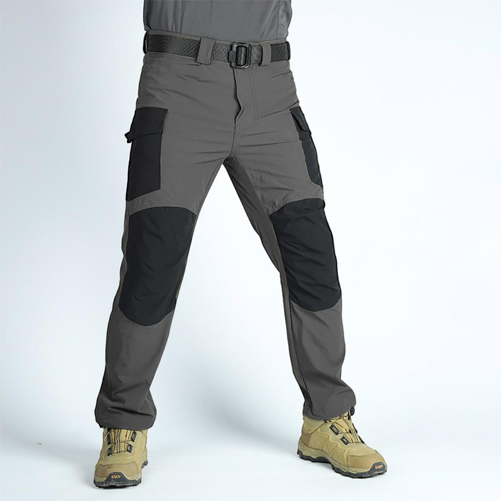 Men's  Work Pants Outdoor Work Fishing Camping Waterproof Wear-resistant Multi-Pocket Work Pants (Belt Not Included)