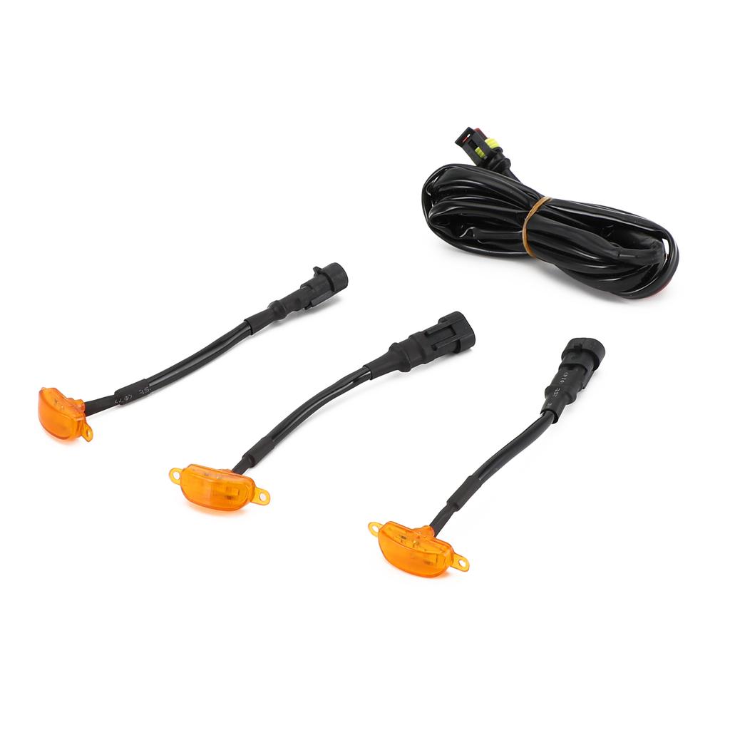 Areyourshop 3 Stück Bernstein Linse Bernstein LED Lampe Raptor Frontgrill Tagfahrlicht passend für Ford F-150