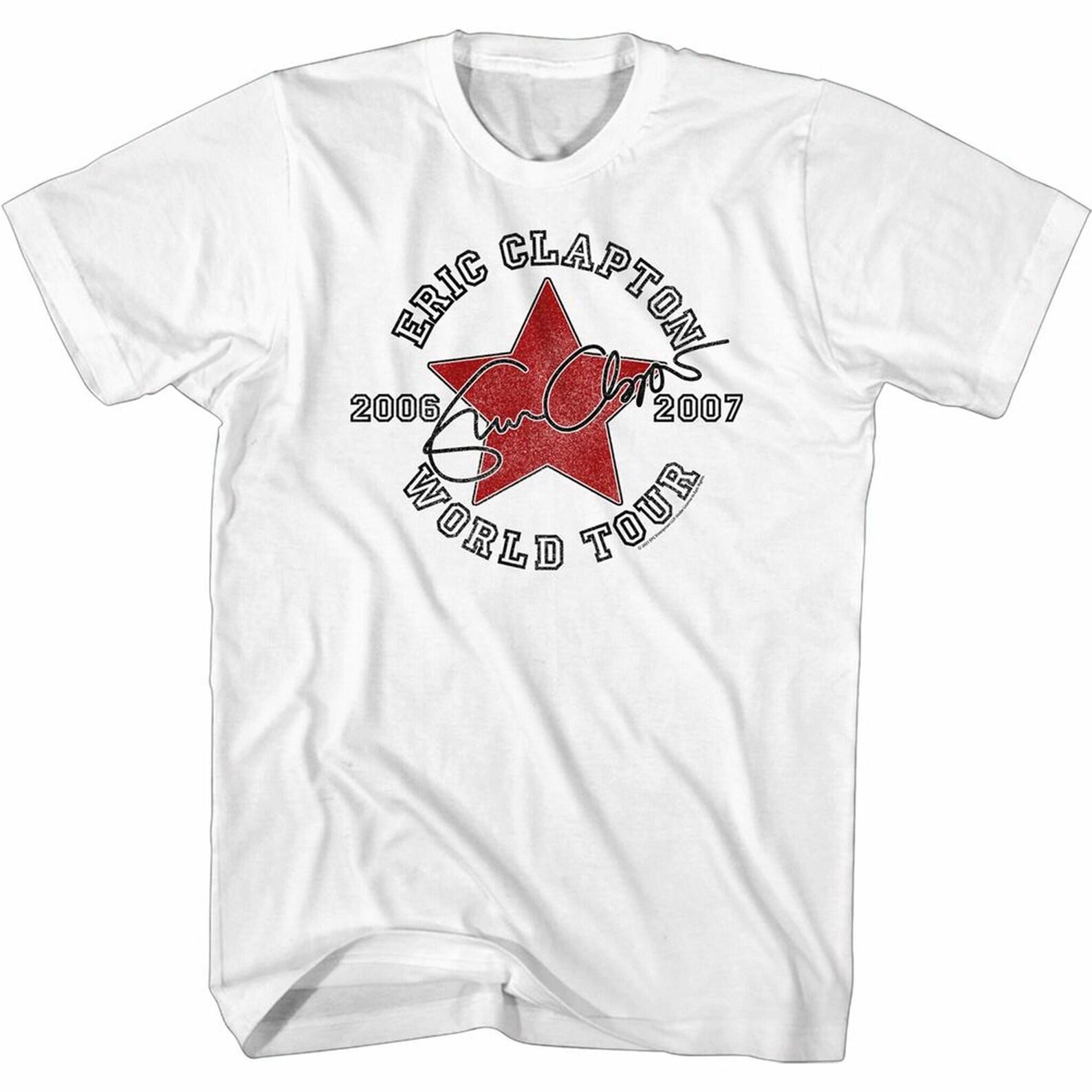 Eric Clapton World Tour White Adult T-Shirt 3XL