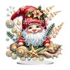 Acrylic Christmas Santa Claus Deer Table Top Diamond Painting Ornament Kits Rhinestones Desktop Ornaments for Home Office Decor