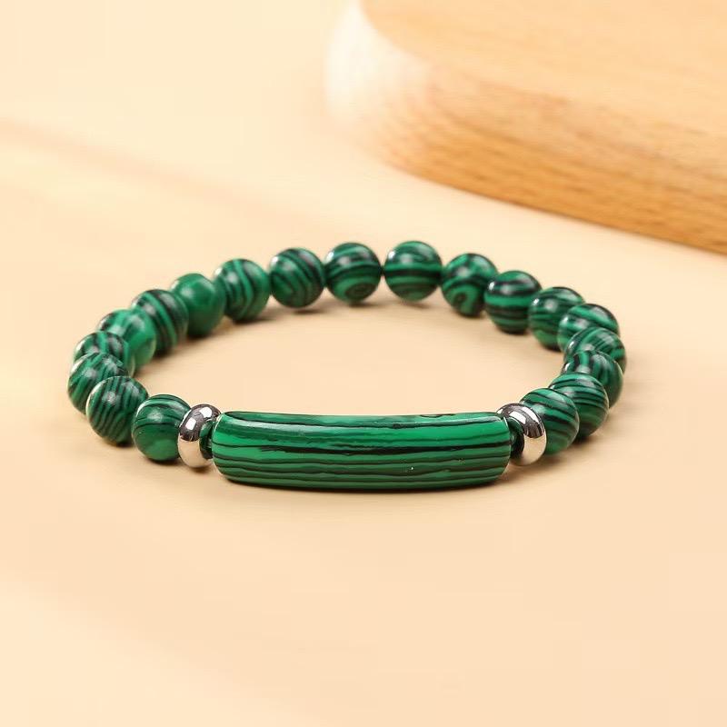 New Stylish Natural Stone Bracelet Men Women Obsidian Malachite Sodalite Tiger Eyes Stone Strand Braslet Gift For Lovers Pulsera