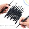 9Pcs Ergonomic Crochet Hook With Storage Case and Scissors 2.0mm-6.0mm Aluminum Crochet Needle For Beginner Knitting