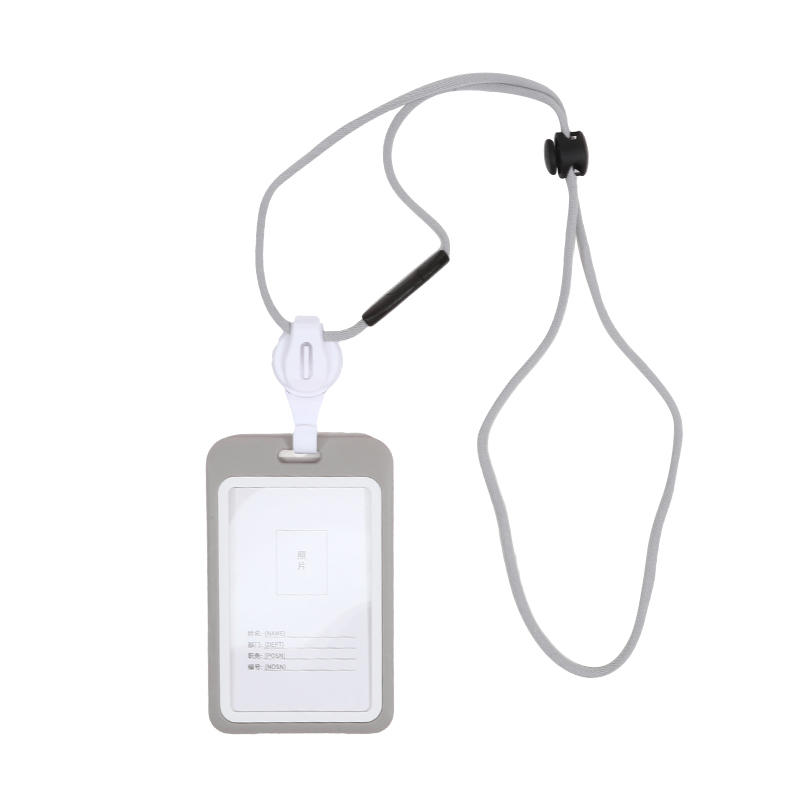 Portable Lanyards Credential Holder Transparent Retractable Badge Reel Lanyard Nurse Work Removable ID Card Holder Cover