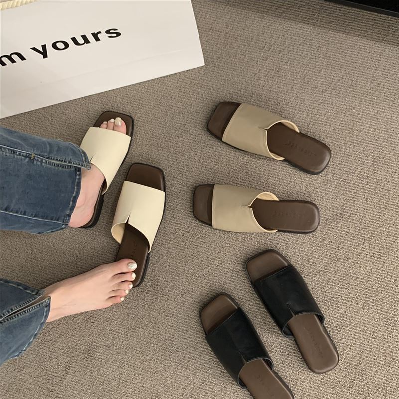 Slippers girl summer out to wear New Year's new fairy seaside beach soft flat sandals