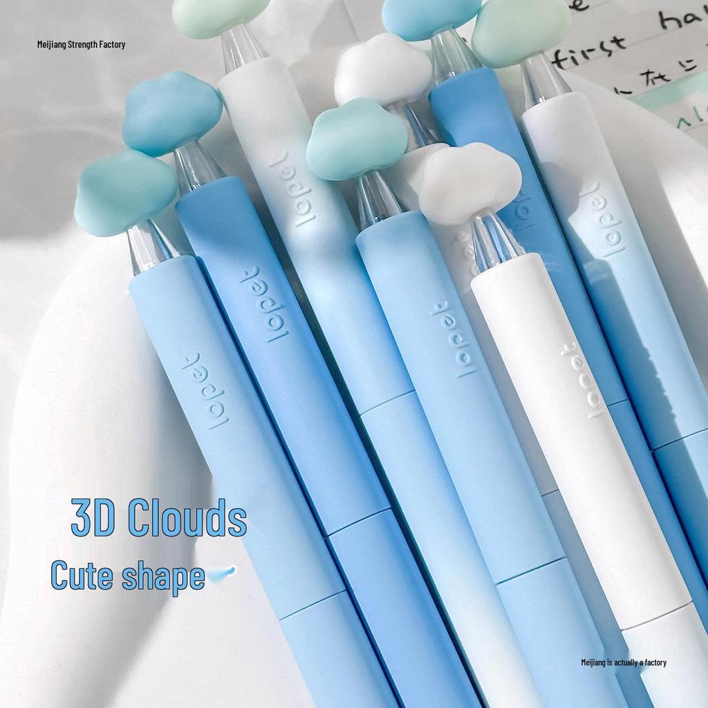 Cloud Twist Black Ink Quick-Dry Smooth Pen for Students