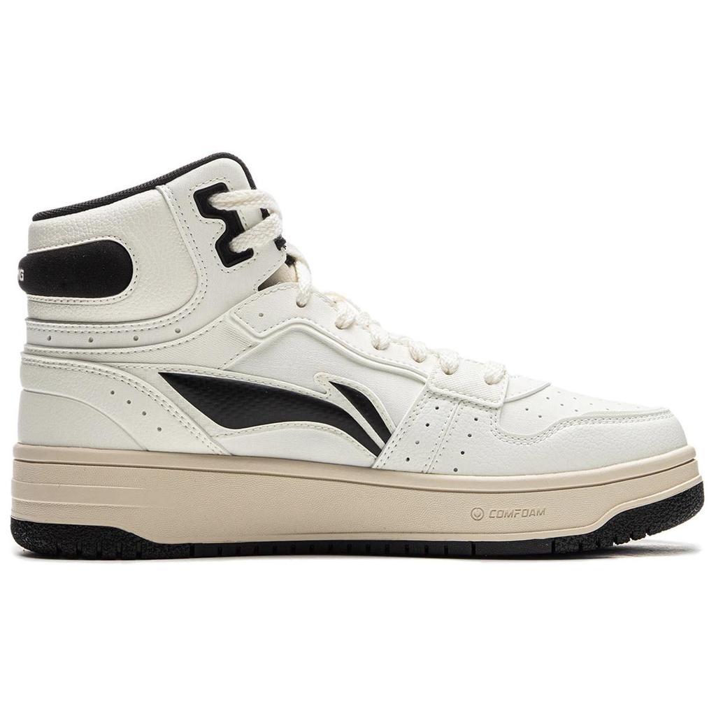 Li Ning Tianji Soft HI Slip Resistant Abrasion Resistant Slip Resistant Abrasion Resistant Mid Top Skateboard Shoes AGCU334-3