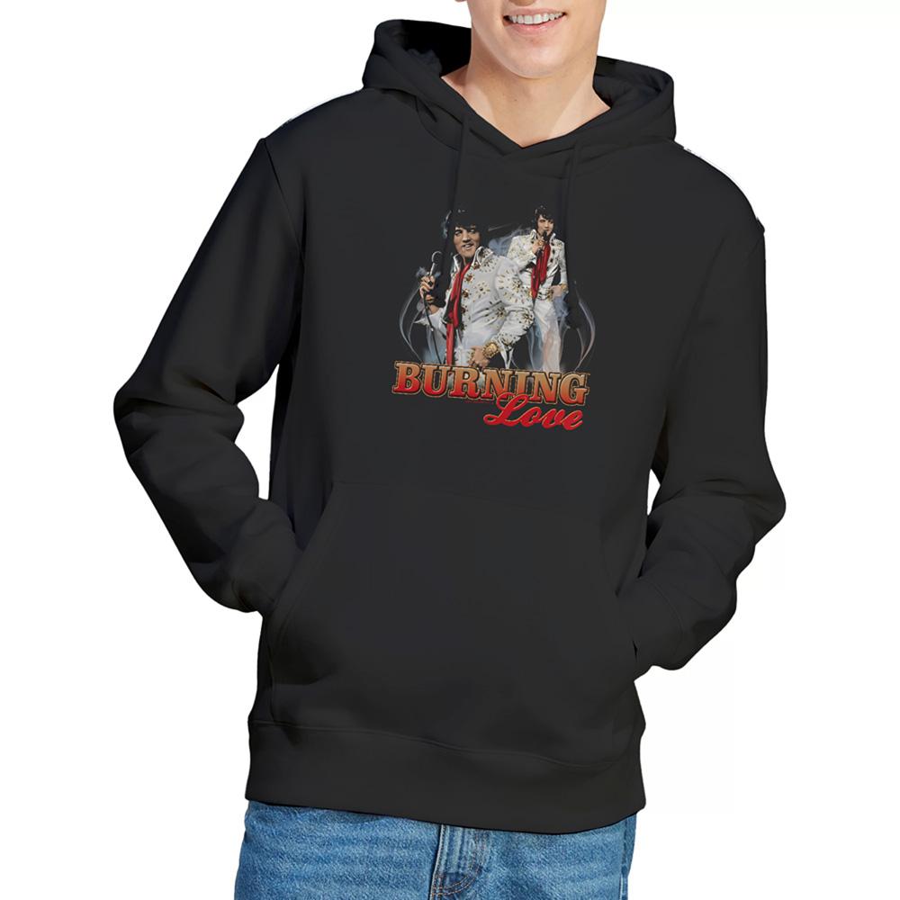 Elvis Presley Unisex Adult Burning Love Hoodie