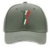 Moderne Italien Flagge Typografie Emblem Sandwich Baseballkappe Sonnenkappe Outdoor Workouts Hut